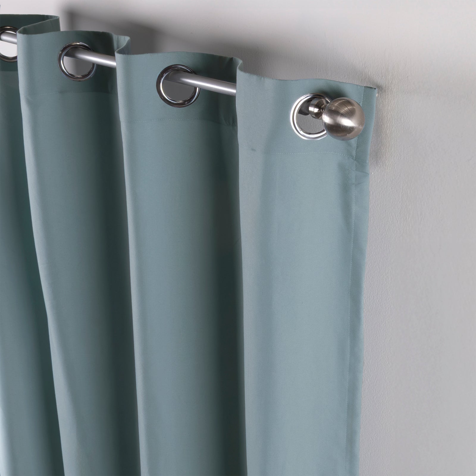 Cortinas Viasoft Celeste LARGA