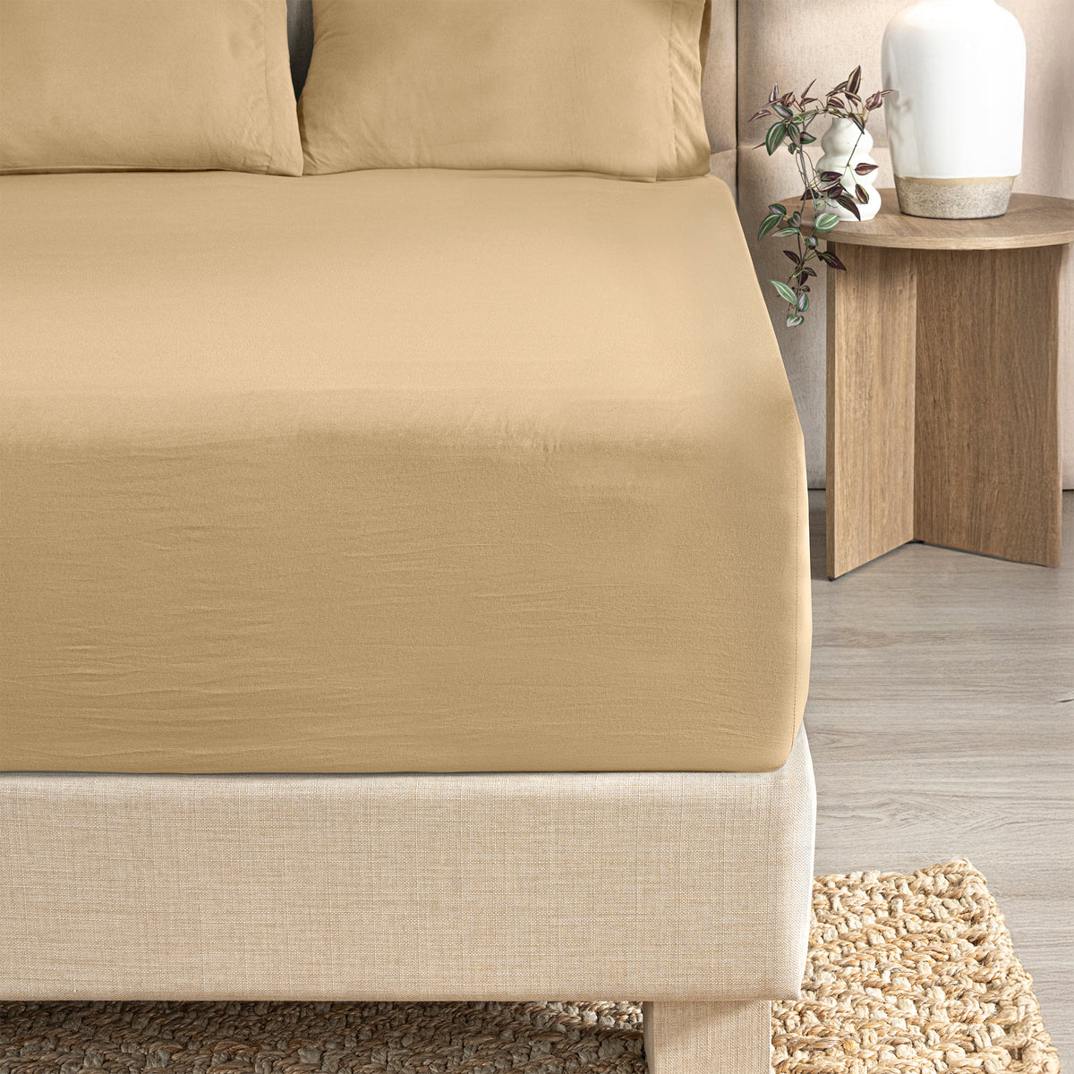 Sábanas Viasoft Washed Toffee MAT